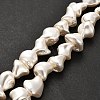 Electroplated Shell Pearl Beads Strands BSHE-C009-01C-2