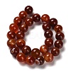 Dyed Natural Banded Agate Beads Strands G-G175-A09-01-3