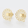 304 Stainless Steel Stud Earring Findings STAS-S079-34A-1
