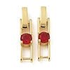 Rack Plating Brass Micro Pave Cubic Zirconia Watch Band Clasps KK-A234-016G-01-1