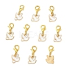 10Pcs Alloy Enamel Pendant Decorations HJEW-YW00355-2