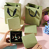 3Pcs Square Paper Jewelry Display Cases CON-TA0001-39D-01-7