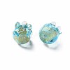 Handmade Gold Foil Lampwork Beads X-FOIL-T004-04B-2