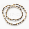 Electroplate Non-Magnetic Synthetic Hematite Beads Strands G-F585-C04-4mm-2