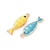 304 Stainless Steel Enamel Pendants X-STAS-K303-09KCG-2