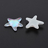 Translucent Electroplated Glass Cabochons EGLA-T026-004-4