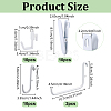 32Pcs 4 Styles Plastic & Steel Pegboard Hooks Sets FIND-NB0007-32-2