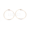 304 Stainless Steel Hoop Earrings Findings STAS-F227-54E-G-1