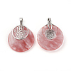 Cherry Quartz Glass Pendants KK-F751-K-A01-2