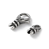 316 Stainless Steel Lobster Claw Clasps Sets STAS-D303-10AS-02-2