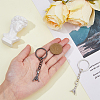 Pull Hook Gesture Alloy Pendant Keychain KEYC-WH0036-36B-4