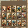 30Pcs 15 Styles Vintage Floral Scrapbook Paper Pads DIY-P083-A01-1