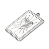 Anti-Tarnish 304 Stainless Steel Pendants STAS-K293-09P-2