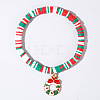 Christmas 304 Stainless Steel Enamel Charm Bracelets AH2991-24-1