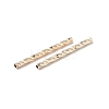 Rack Plating Brass Straight Tube Beads KK-WH0061-03C-G-3