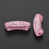 Transparent Crackle Acrylic Beads CACR-S009-001B-N26-3