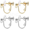 20Pcs 2 Colors 316 Stainless Steel Clip-on Earring Findings STAS-BBC0007-26-1