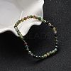 Natural Indian Agate Beaded Stretch Bracelets BJEW-A117-A-46-5