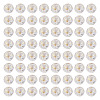 100Pcs Crackle Transparent Glass Beads GLAA-TADJ0001-12J-1