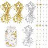 2 Bags 2 Colors Plastic Bead Garland Strand KY-NB0001-32-1