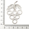 Rack Plating Brass Pendants Cabochon Settings KK-A217-05P-3
