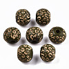 Painted Natural Wood Beads X-WOOD-T021-53A-04-1