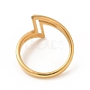 Ion Plating(IP) 304 Stainless Steel Hollow Letter Z Finger Rings RJEW-C049-21A-G-3