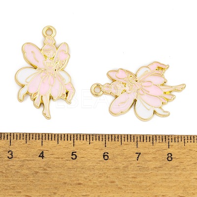 Rack Plating Alloy Enamel Pendants FIND-A040-08E-01G-1