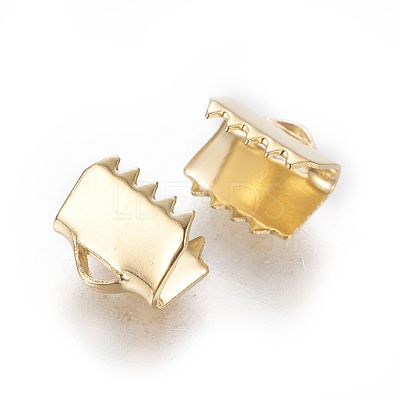 304 Stainless Steel Ribbon Crimp Ends STAS-E471-05C-G-1