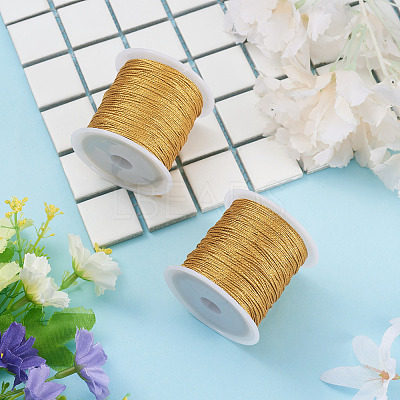 2 Rolls Round PET Metallic Thread MCOR-TADJ0001-01C-01-1