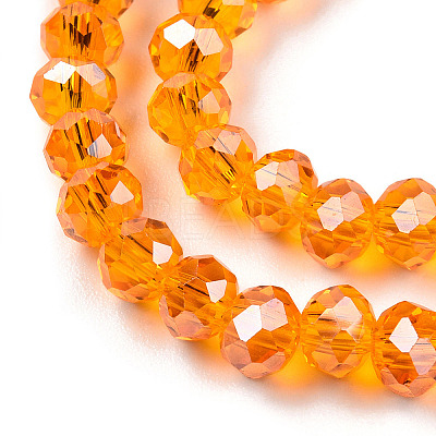 Electroplate Glass Beads Strands EGLA-A034-T4mm-A24-1