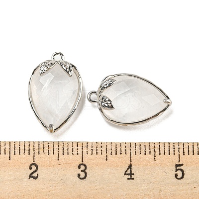 Natural Quartz Crystal Faceted Pendants G-M431-06P-09-1