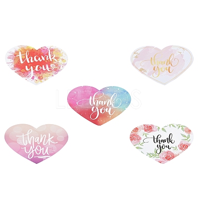 Coated Paper Thank You Greeting Card DIY-FS0007-76C-1
