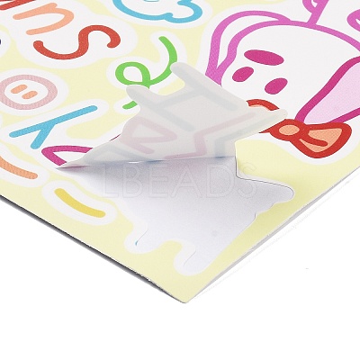 8Pcs PVC Self-Adhesive Stickers LS-STIC-L001-03-1