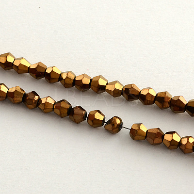 Electroplate Glass Bead Strands LS-EGLA-R094-4mm-04-1
