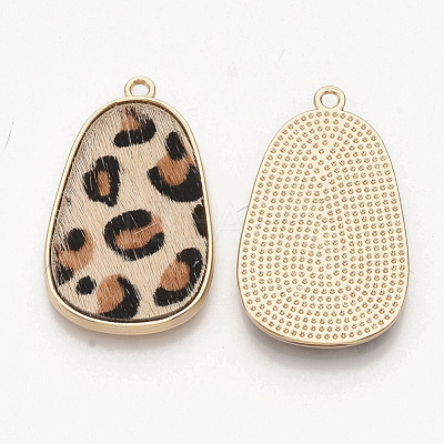 Eco-Friendly Cowhide Leather Pendants X-FIND-N049-03O-1