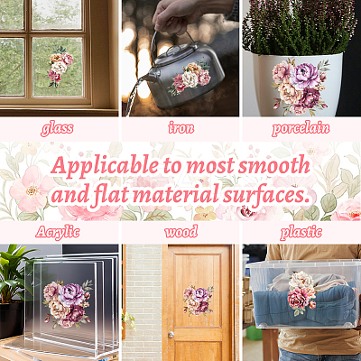 3 Sheets 3 Styles PVC Waterproof Decorative Stickers DIY-WH0404-080-1