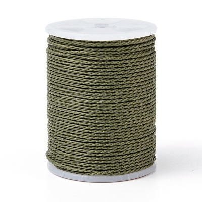 Round Waxed Polyester Cord YC-G006-01-1.0mm-37-1