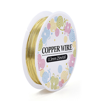 Round Copper Jewelry Wire CW0.3mm007-1