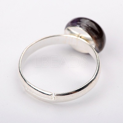Natural Gemstone Rings RJEW-JR00105-1