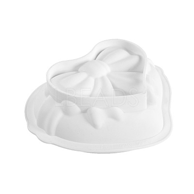Food Grade Heart with Bowknot Mousse Cake Silicone Molds SIMO-PW0001-003A-1