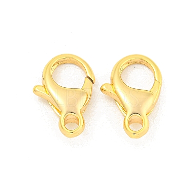 Brass Lobster Claw Clasps KK-K382-03B-G-1