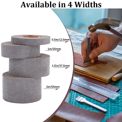 2M PVC Imitation Leather Ribbons SRIB-WH0011-126C-02-1