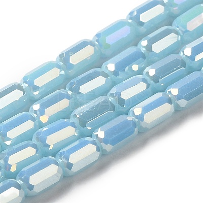 Electroplate Glass Beads Strands EGLA-D031-01-09-1