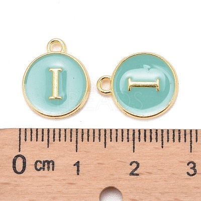 Golden Plated Alloy Enamel Charms X-ENAM-S118-05I-1