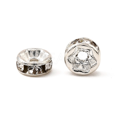 Brass Rhinestone Spacer Beads X-RB-A014-Z5mm-01S-1