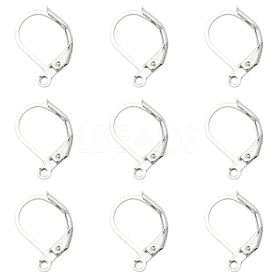 100Pcs Brass Leverback Earring Findings KK-YW0003-37P-1