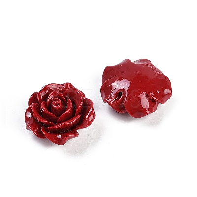 Synthetic Coral Carved Beads CORA-M001-04C-1