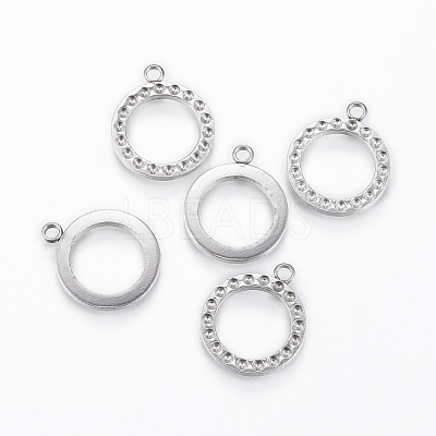 Tarnish Resistant 304 Stainless Steel Pendant Rhinestone Settings STAS-P175-76P-1