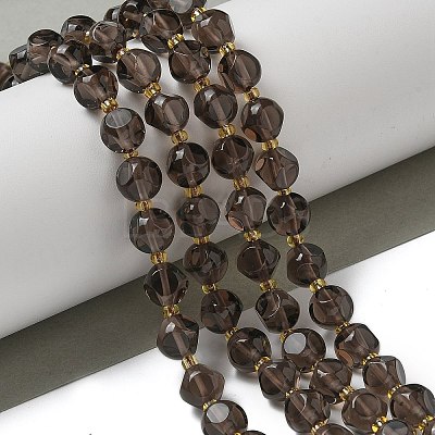 Natural Ice Obsidian Beads Strands G-K387-A09-02-1